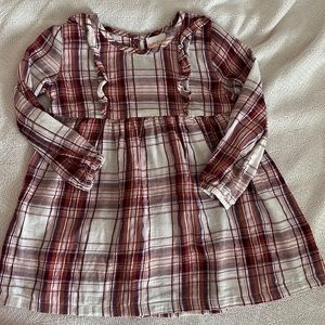 Jumping Beans long sleeve plaid dress. Great fall colors.